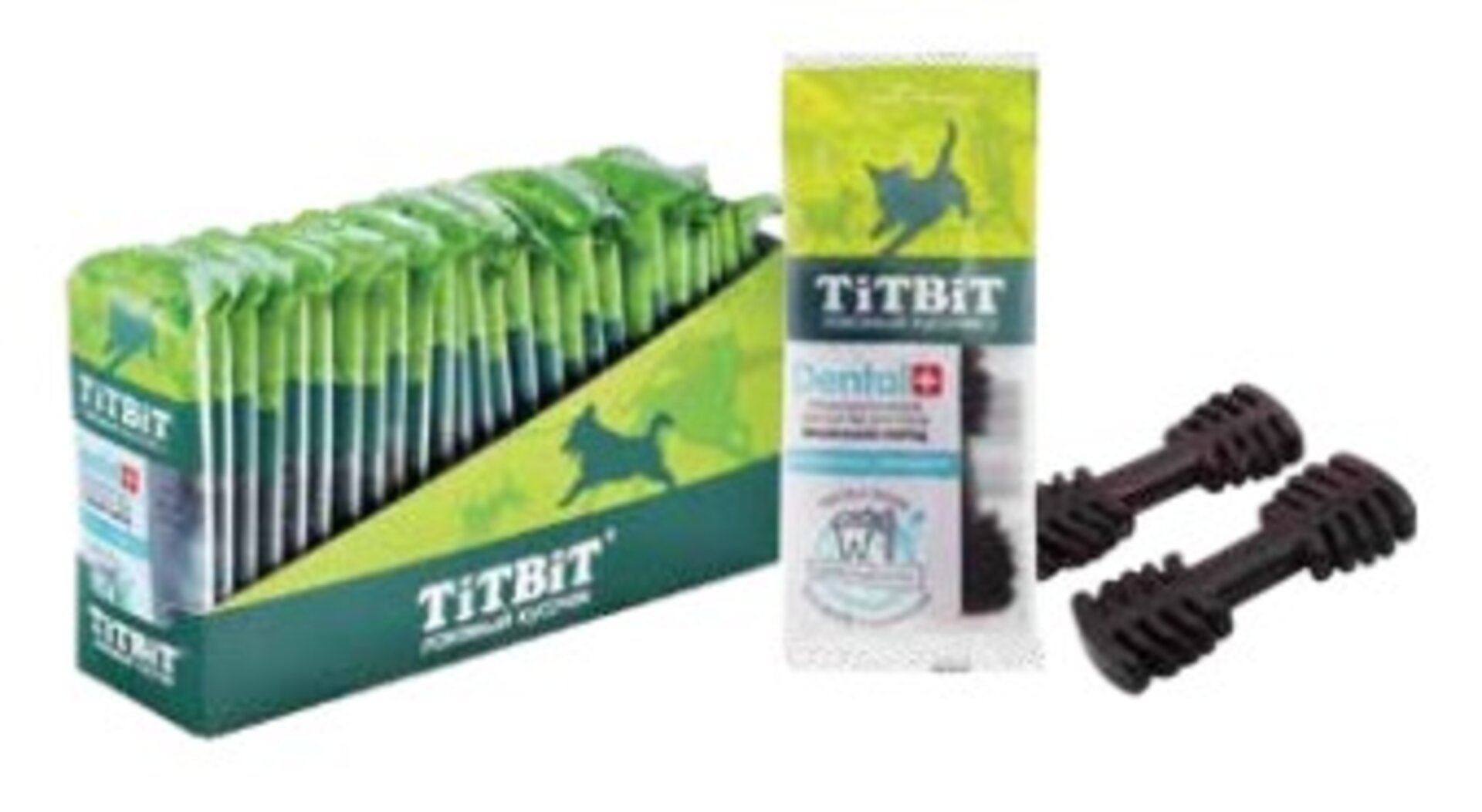 TiTBiT ტიტბიტი - პროფილაკტიკური სასუსნაო DENTAL+ ძაღლებისთვის