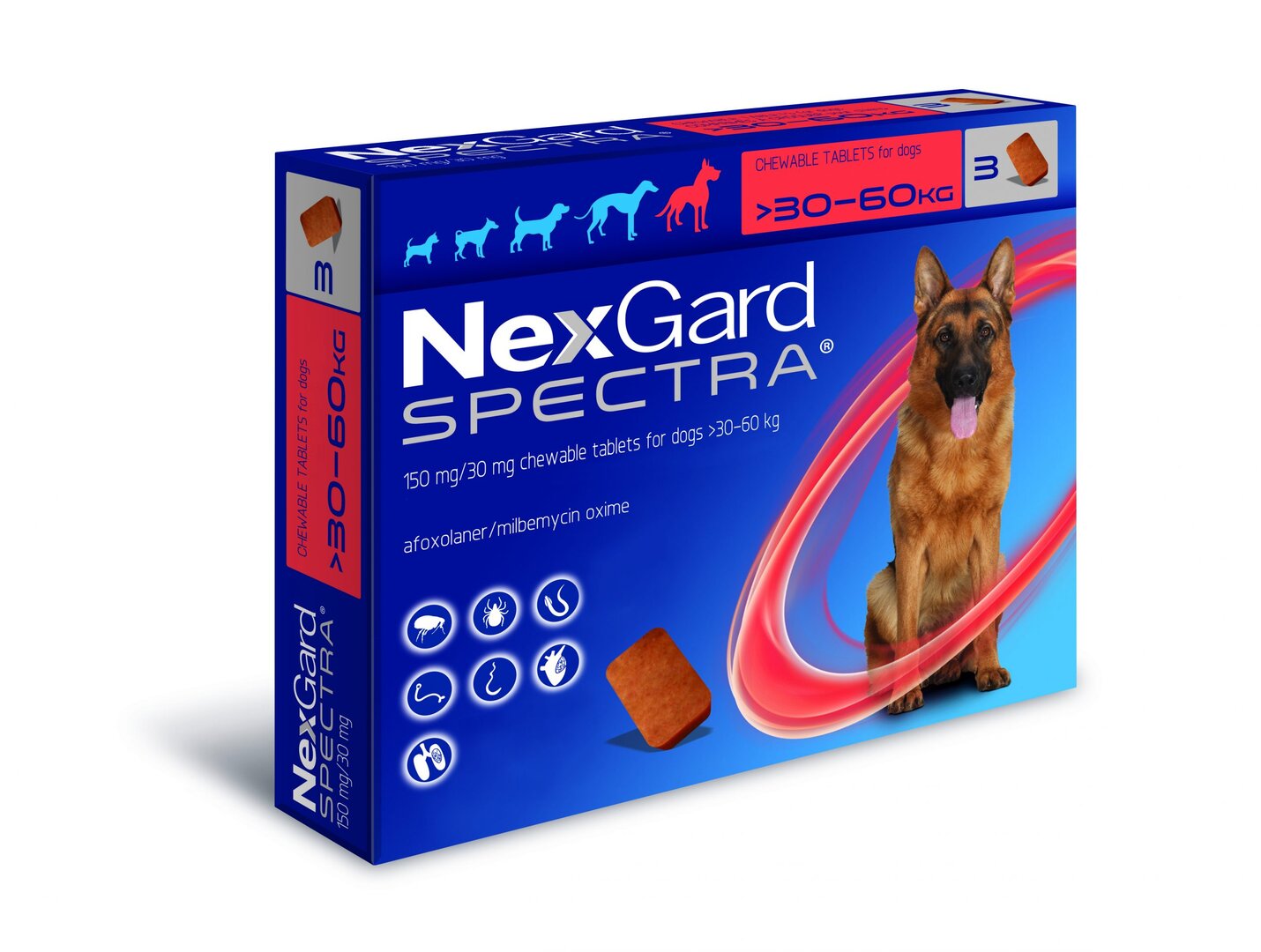 Nexgard Spectra-ნექსგარდი ანტიპარაზიტული პრეპარატი 30-60